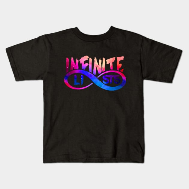 Infinite Lists merch Kids T-Shirt by NewMerch